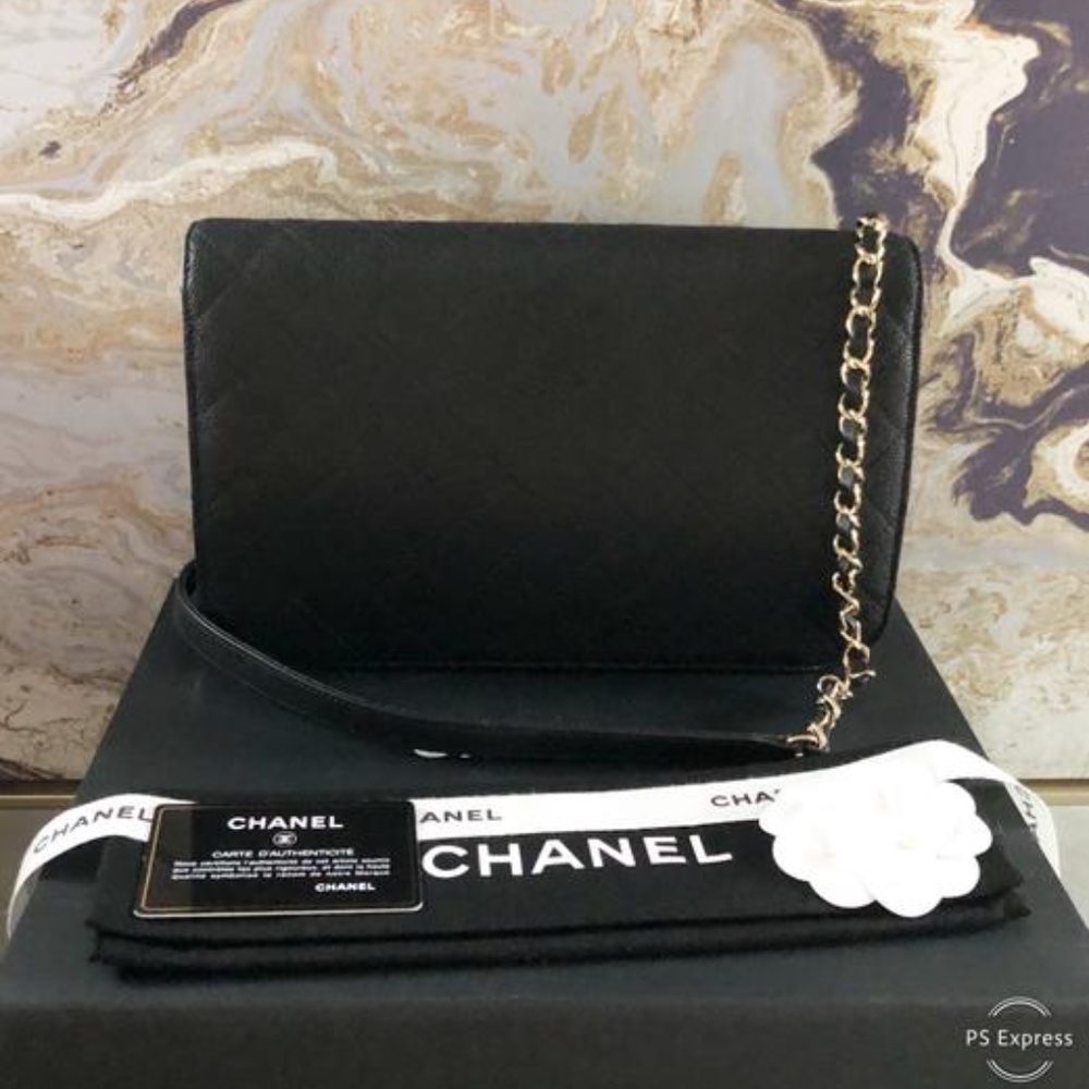 Chanel Chain Flap Bag Quilted Caviar Medium - Picture 3 of 8